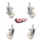 Service Caster 4 Inch Nylon Wheel Swivel 3/4 Inch Square Stem Caster Brakes SCC, 2PK SCC-SQ20S414-NYS-TLB-34-2-S-2 - alternate 3